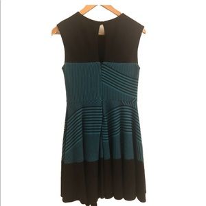 Teal and Black Dress